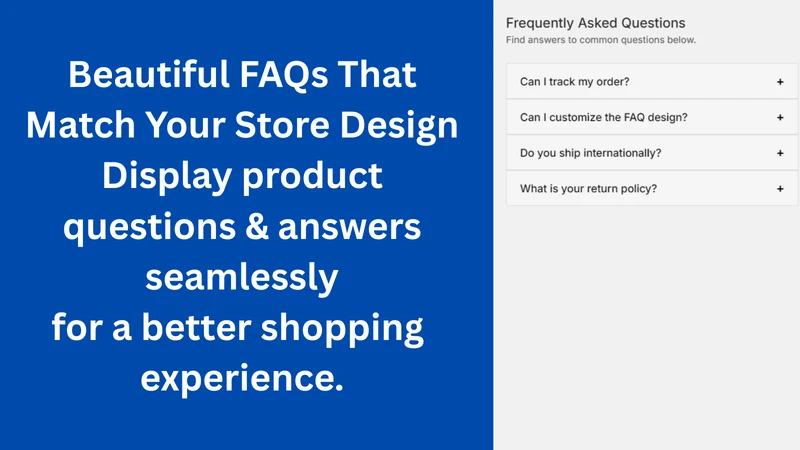 EasyFAQ ‑ Product FAQ Builder