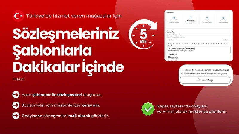 E‑Ticaret Sözleşmeleri & Onay