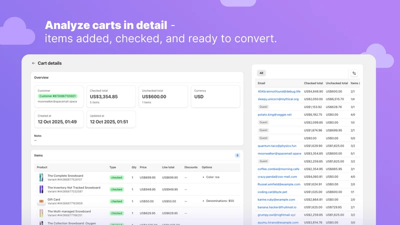 CloudCart: Smart Checkbox Cart