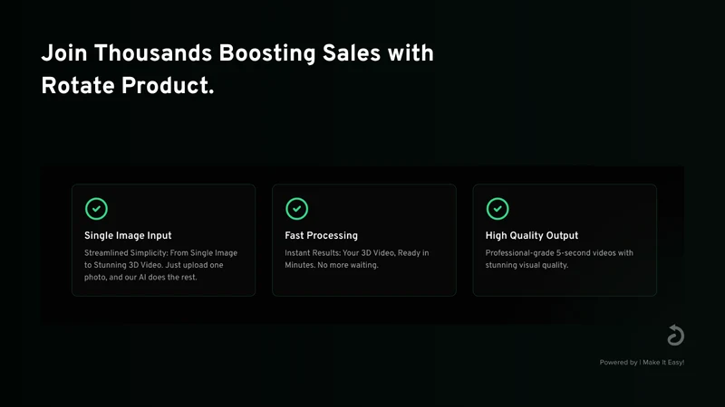 RotateProduct • 3D AI Videos