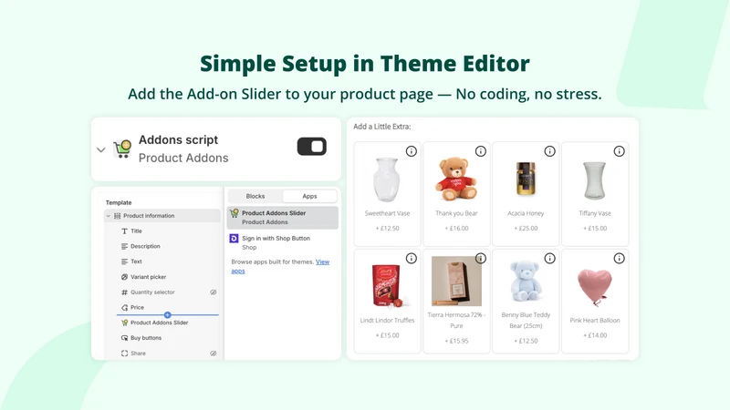 HD ‑ Addons & Product Options