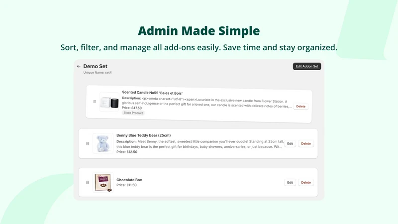 HD ‑ Addons & Product Options