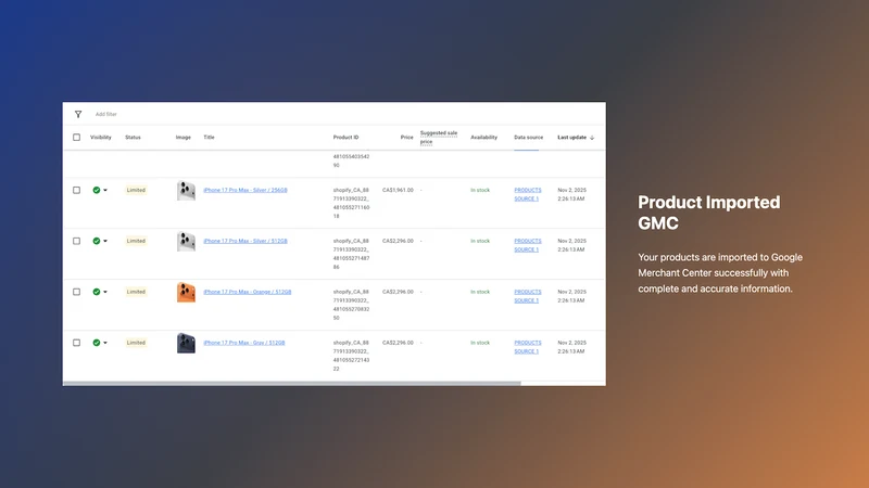 Go Feed: Google Merchant Sync