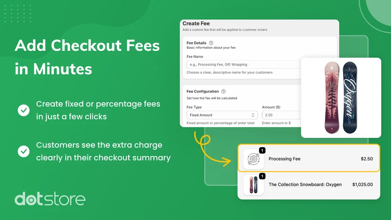 Dotstore Extra Fees Manager