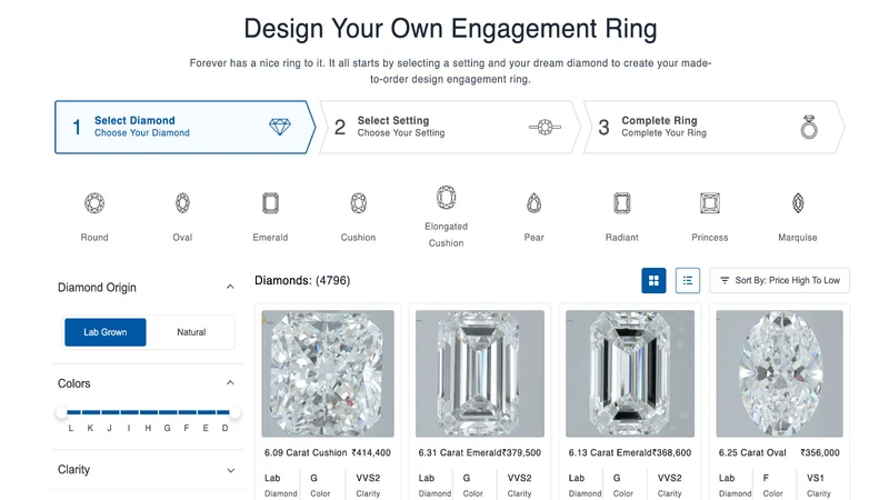 Custom Ring Builder ‑ Jewelry