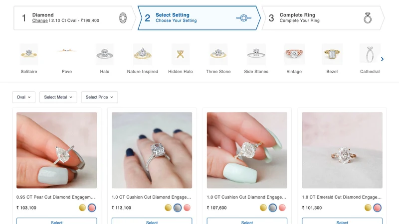 Custom Ring Builder ‑ Jewelry