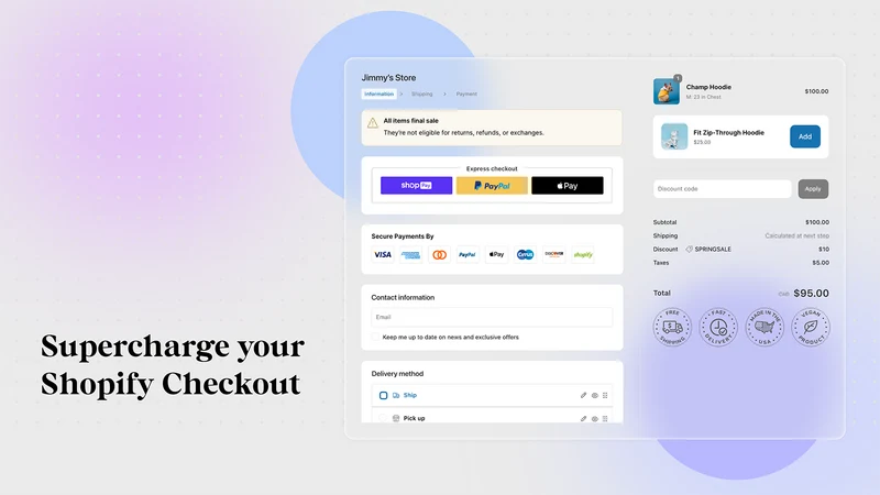 Checkout Boost: Rules & Upsell