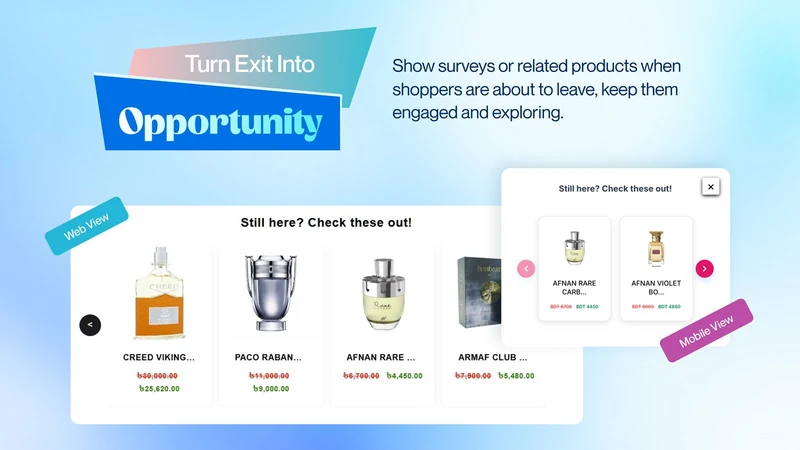 BeforeYouGo: Exit Popups