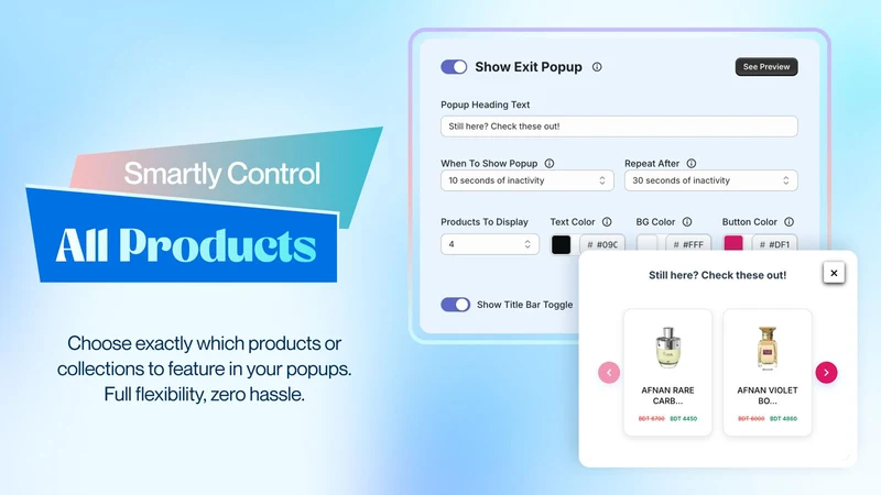 BeforeYouGo: Exit Popups