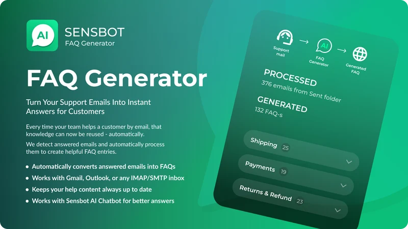 Sensbot AI FAQ Generator
