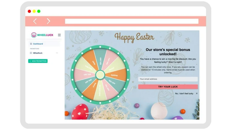 Wheelluck AI Powered Popups