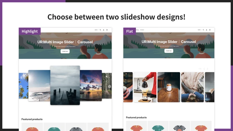UR:Multi Image Slider｜Carousel