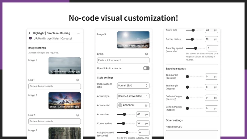 UR:Multi Image Slider｜Carousel