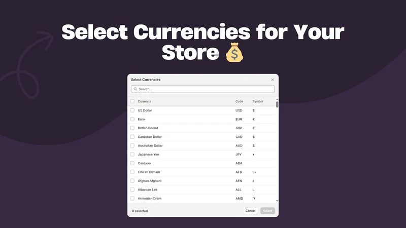 Currencify: Currency Switcher