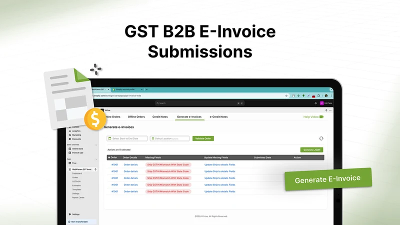VirtueGST– GST India Invoice