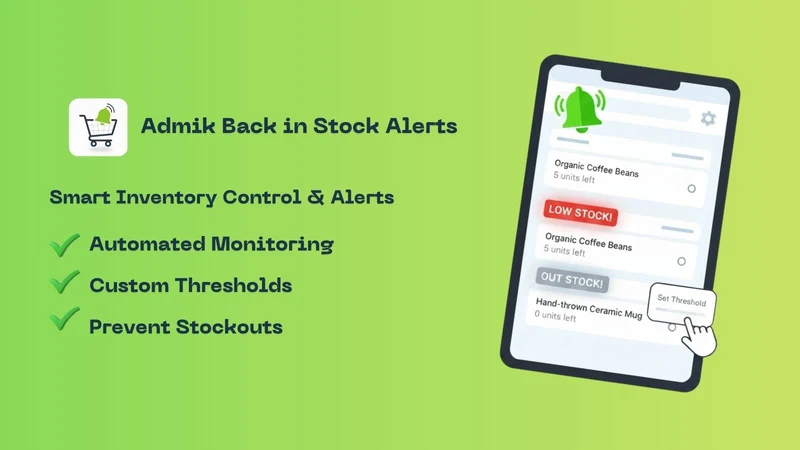 Admik: Back In Stock Alerts