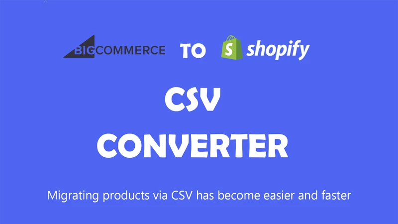 Vostari Converter: BigCommerce