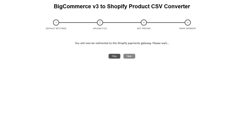 Vostari Converter: BigCommerce