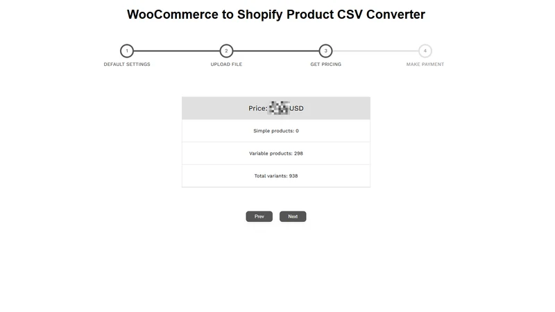 Vostari CSV converter: Woo