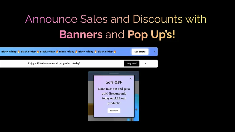 ShopAnnounce: Popup & Banners