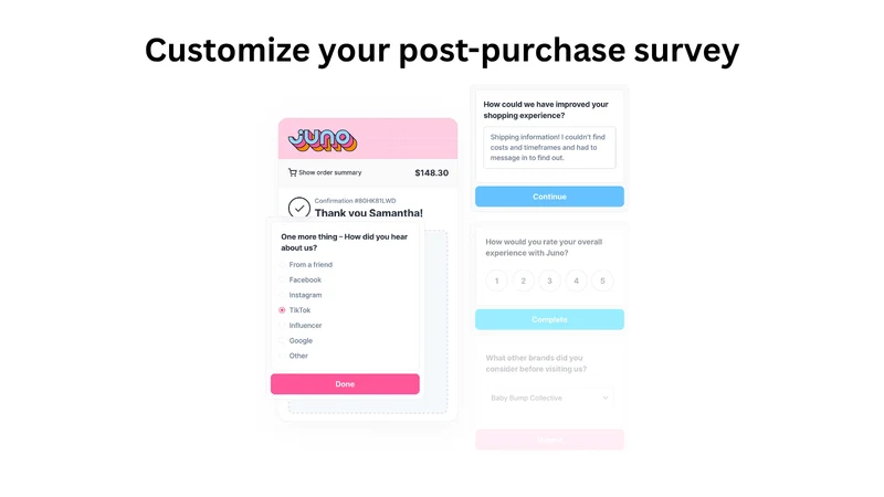 Sherlock Post Purchase Surveys
