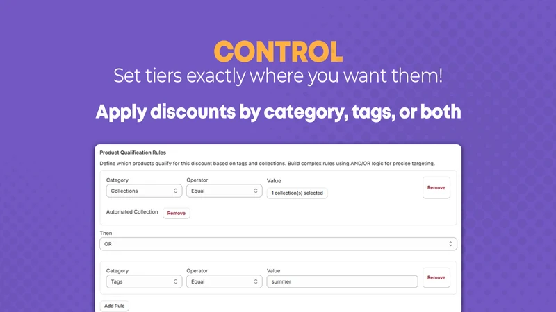 Tierly ‑ Tiered Discount