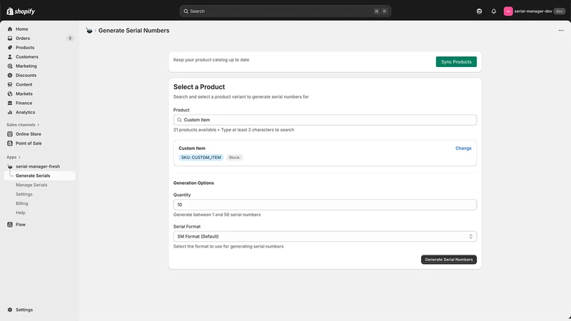 H and Co Serial Manager