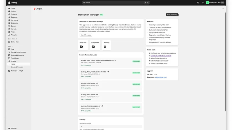 Linguix ‑ Search & Translate