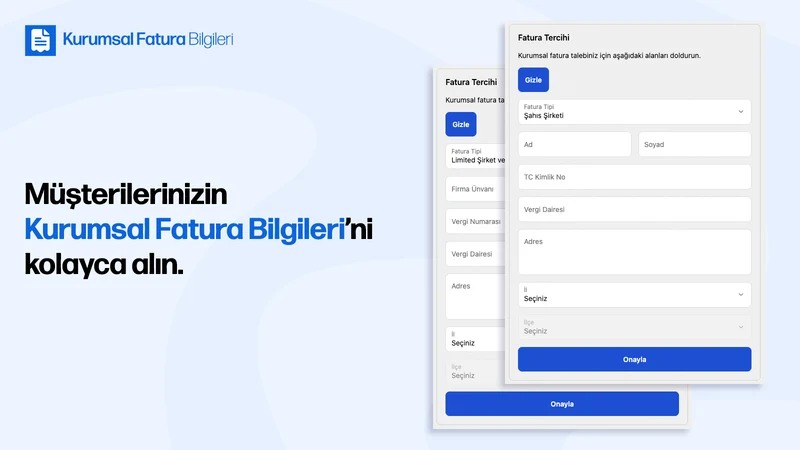 Kurumsal Fatura Bilgileri