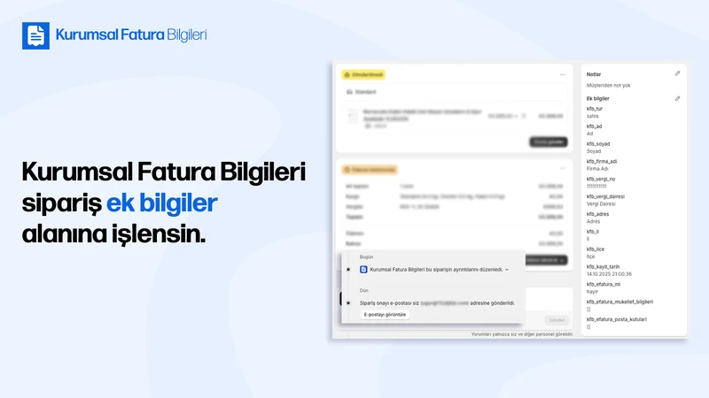 Kurumsal Fatura Bilgileri