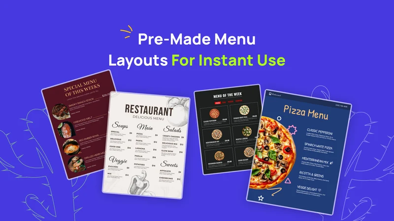 K: Restaurant Menu