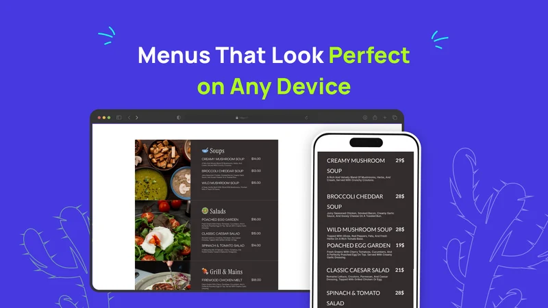 K: Restaurant Menu