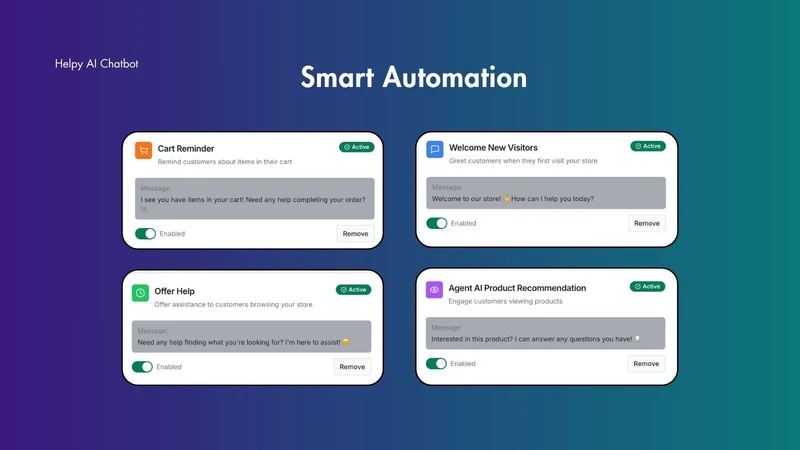 Helpy AI Chatbot and Live chat