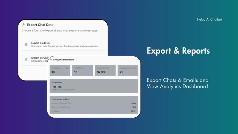 Helpy AI Chatbot and Live chat
