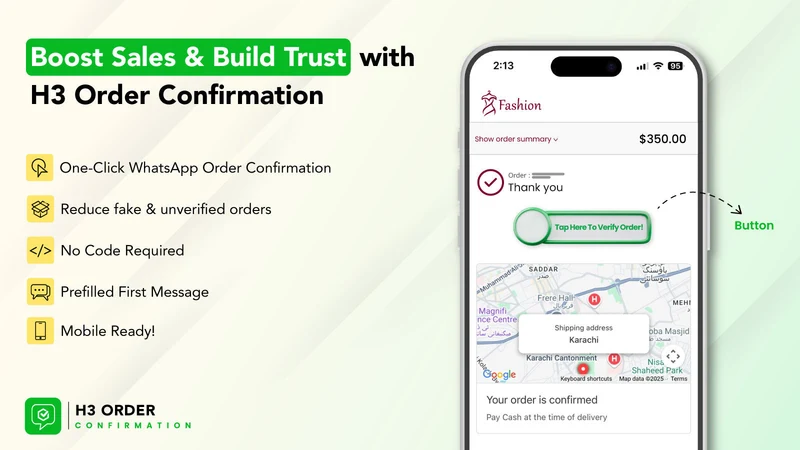 H3 Order Confirmation