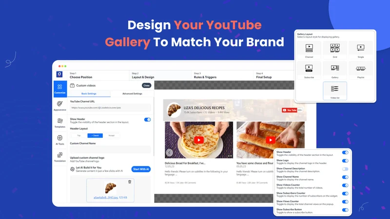 GA: YouTube Gallery