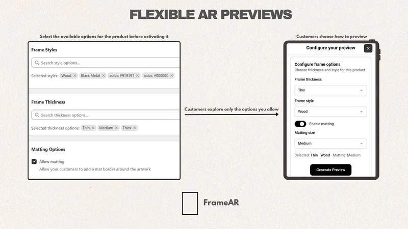 FrameAR: Wall Art AR Previews