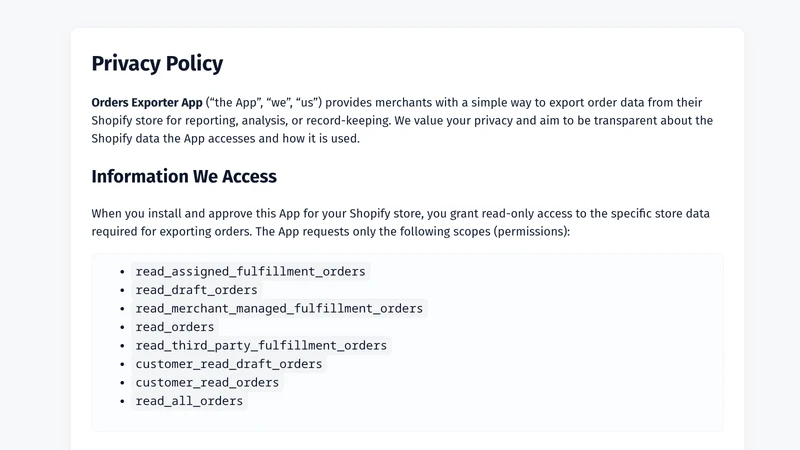 Order Editor