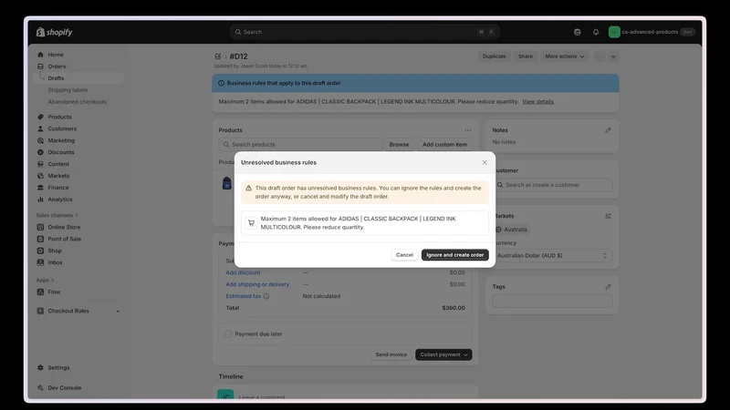 Common Sense Checkout Rules