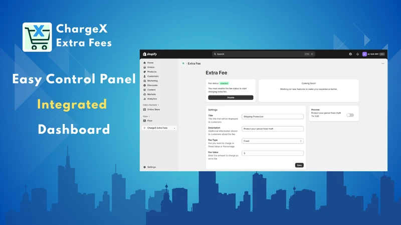 ChargeX Extra Fees Surcharges