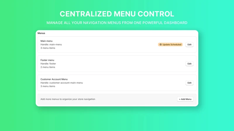 Baselayer Menu Scheduler