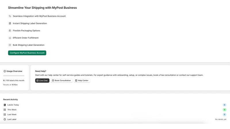 Kivaro:AusPost MyPost Business