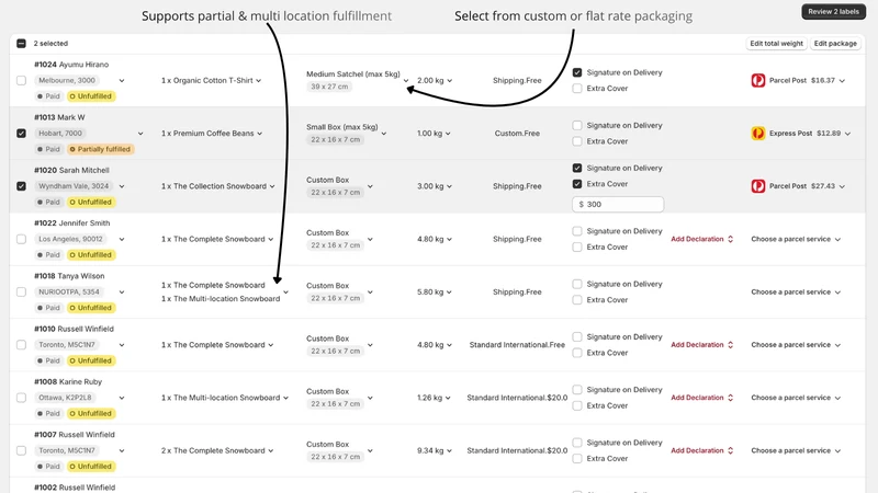 Kivaro:AusPost MyPost Business