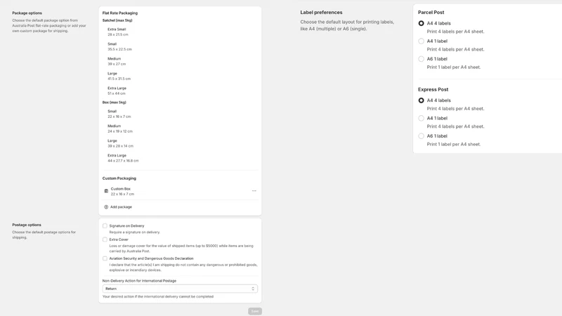Kivaro:AusPost MyPost Business