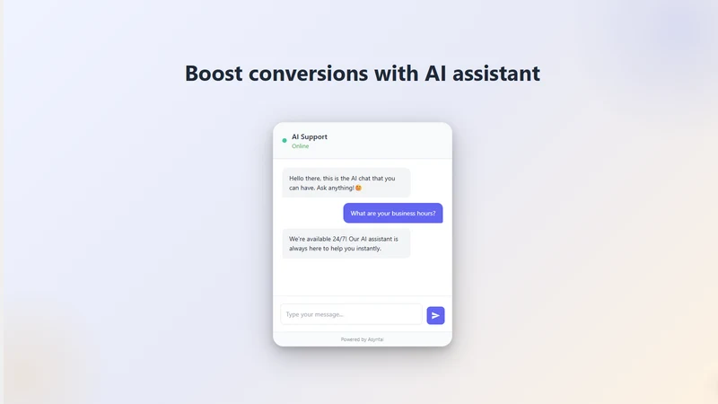 Asyntai ‑ AI chatbot