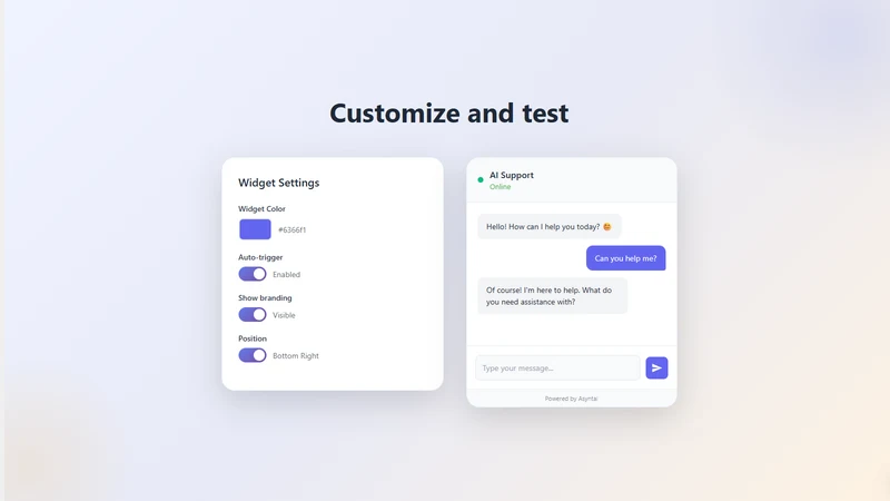 Asyntai ‑ AI chatbot