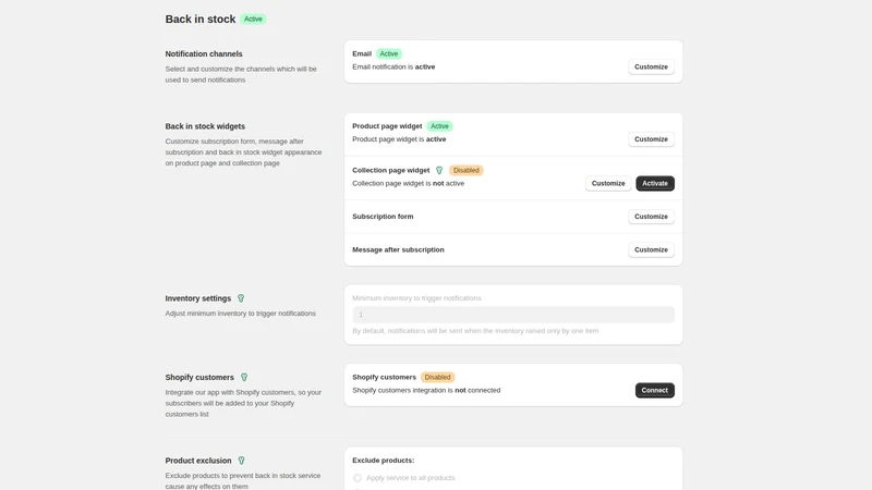 Alert'em: Customer alerts