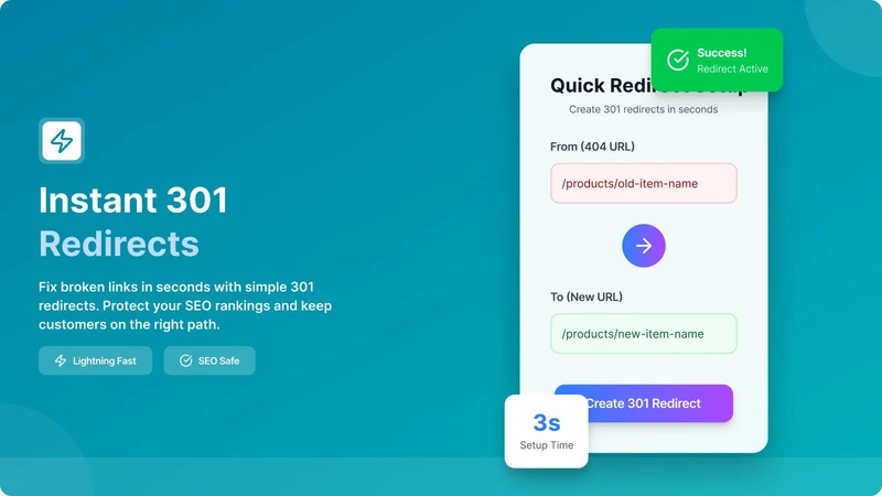 Vennzo Redirect: 301 & Fix 404