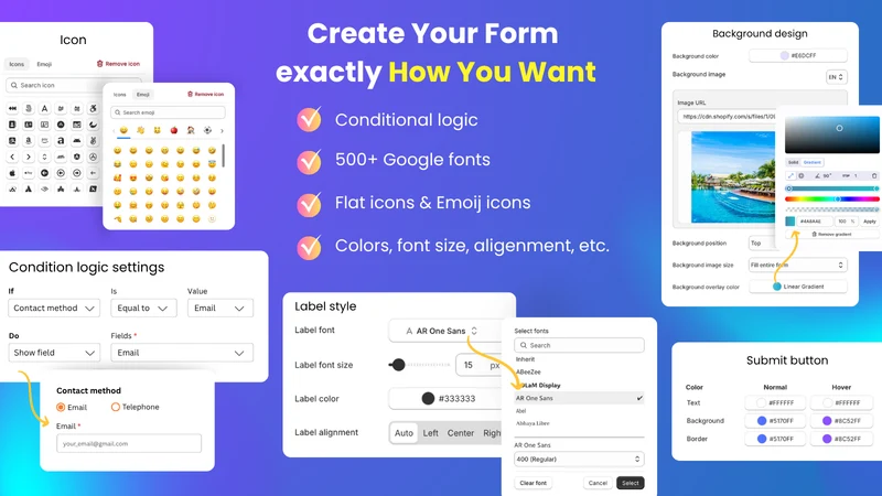 UpForm Contact Form & Popup