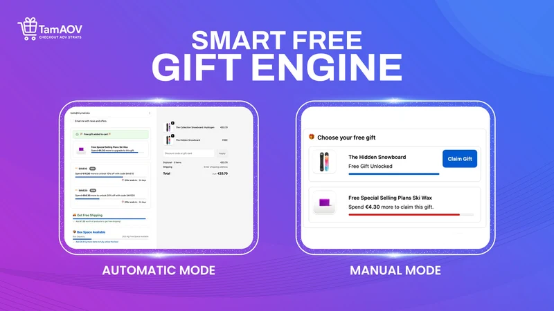 TamAOV ‑ Checkout Free Gifts